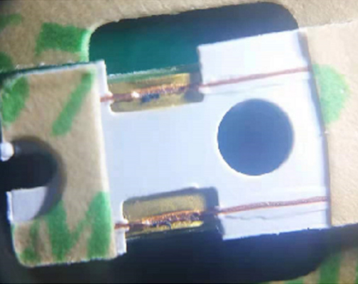 PCB上铜丝焊接样品 PCB上铜丝焊接样品