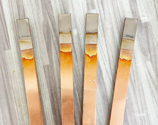 铜箔软连接和镍片焊接